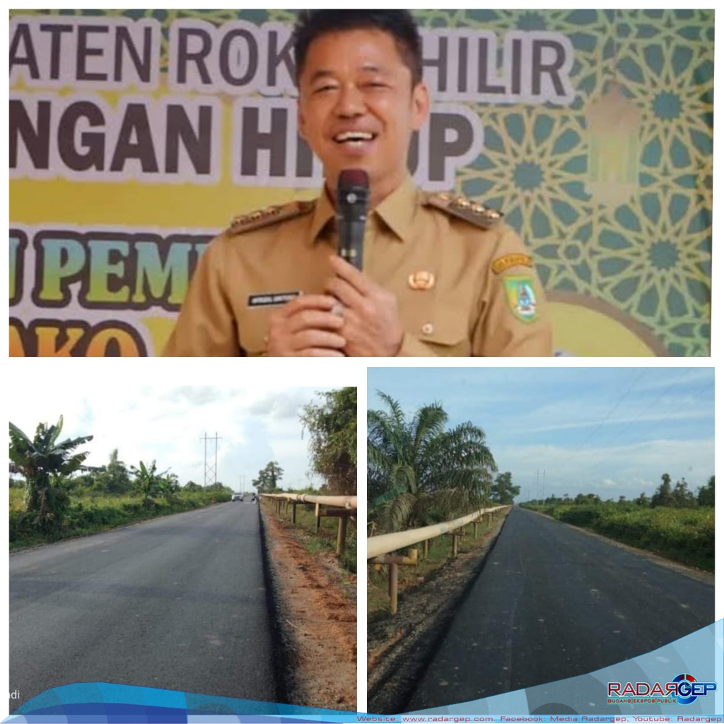 Bupati Rohil Sukses Yakinkan PT PHR Hotmix Jalan Lintas Kubu